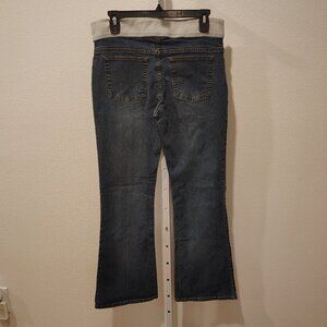 SO Jeans Junior's Size 9 Stretch Flare Bootcut Button Fly 5 Pocket Ribbed Waist